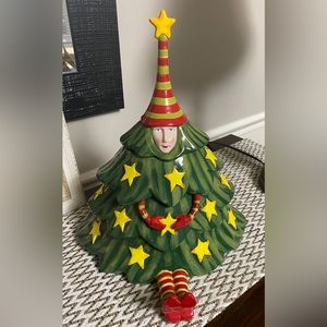Dept 56 Krinkles Christmas Tree cookie jar